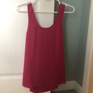 Express top with cute open back